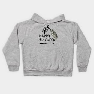 Halloween Owl Kids Hoodie